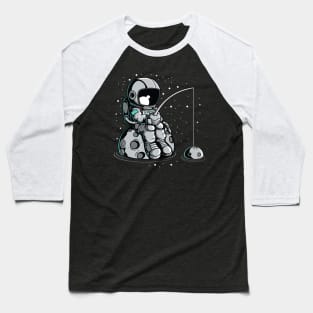 Astronaut Fishing Baseball T-Shirt